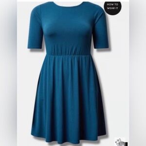 Torrid Teal Blue Women's Dress with Pockets